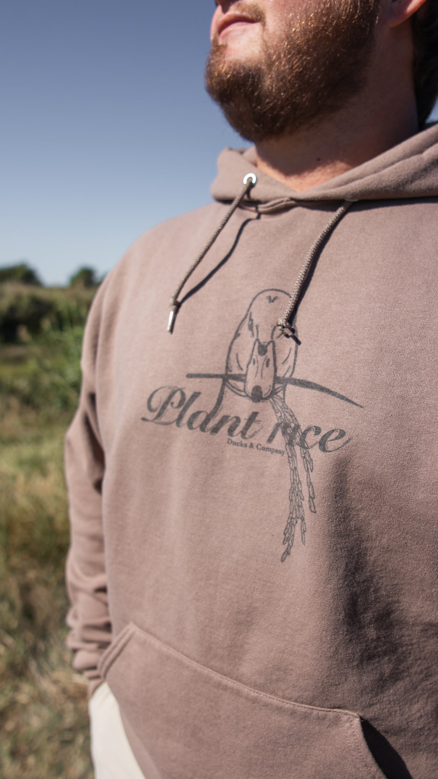 Plant Rice Brown Hoodie