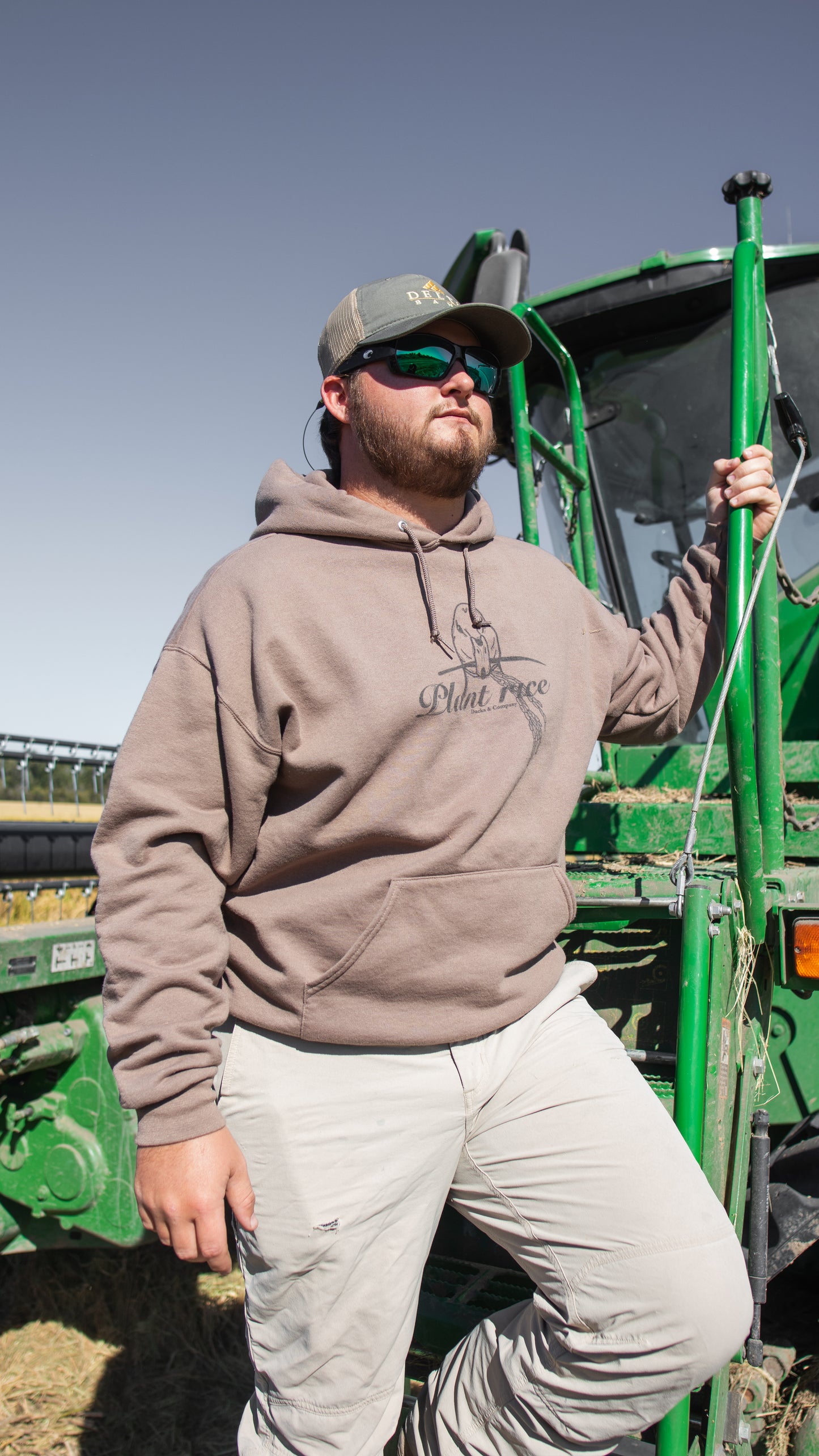 Plant Rice Brown Hoodie