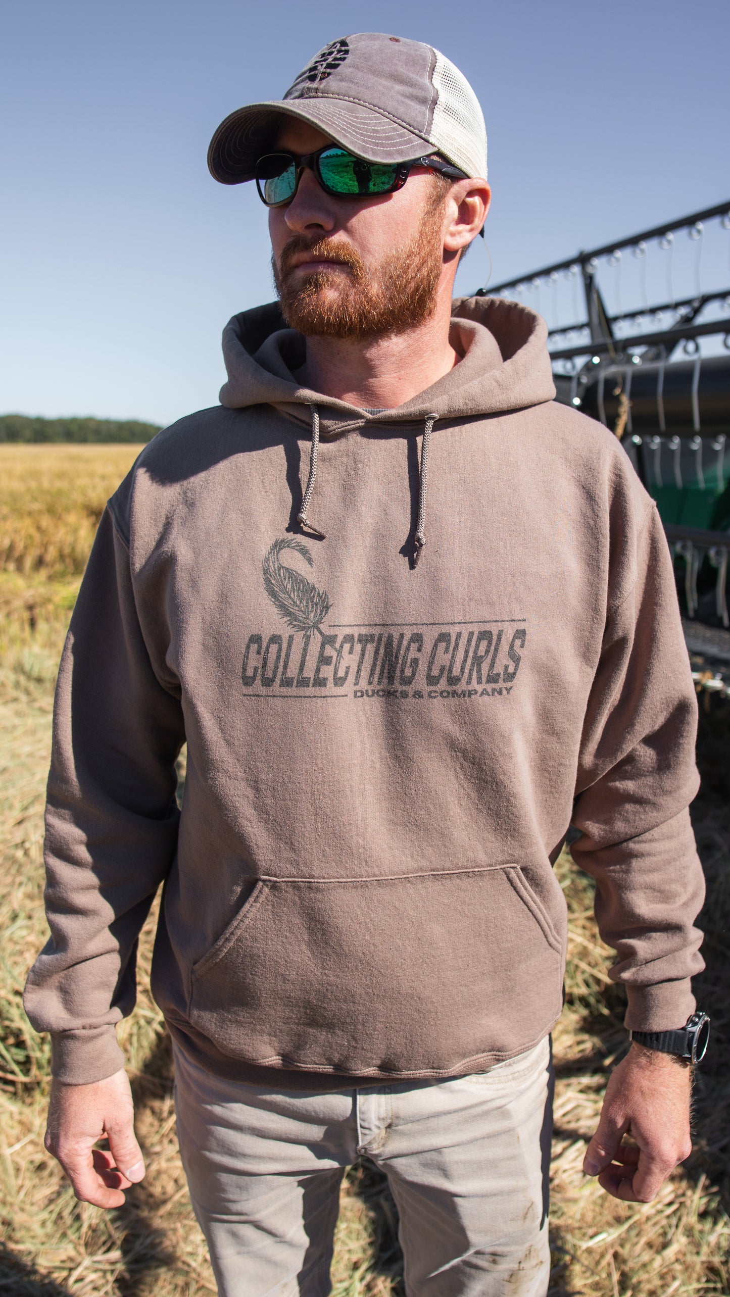 Collecting Curls Hoodie Brown