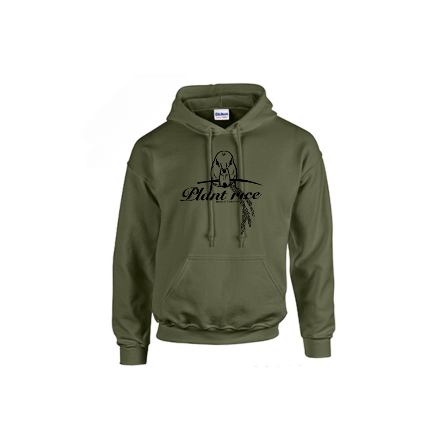 Plant Rice Green Hoodie