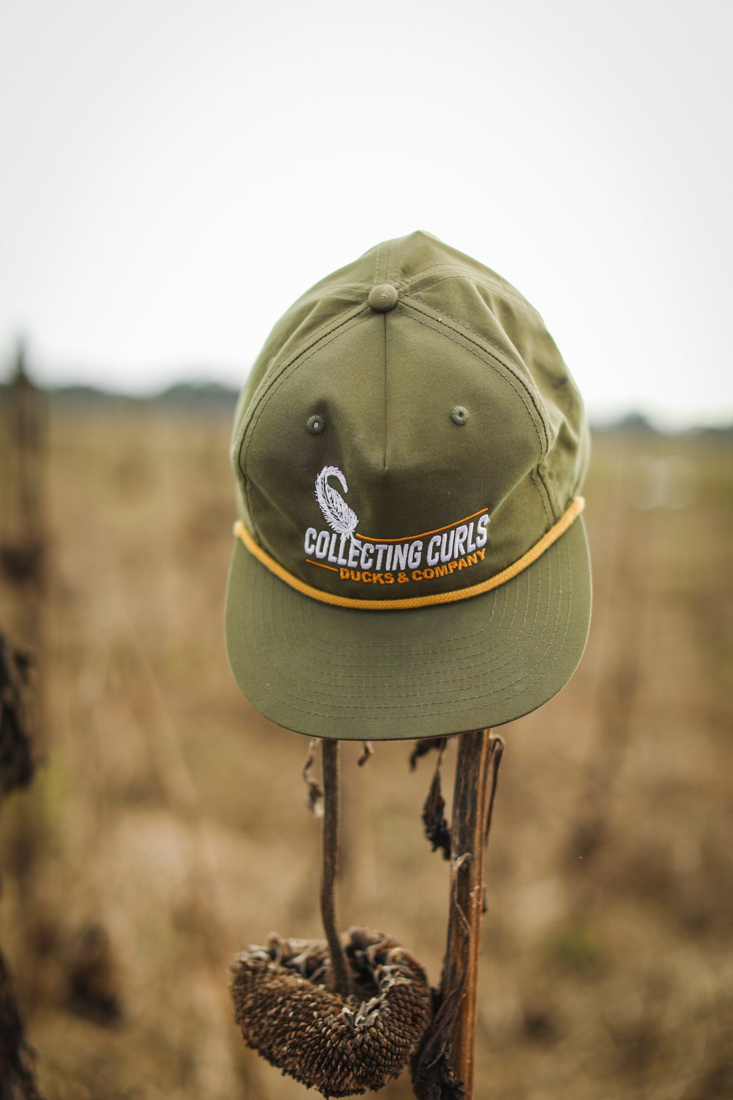 Collecting Curls Green/Yellow Rope Hat
