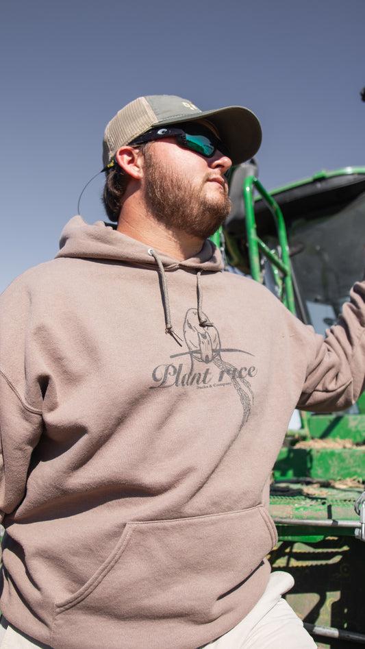 Plant Rice Brown Hoodie