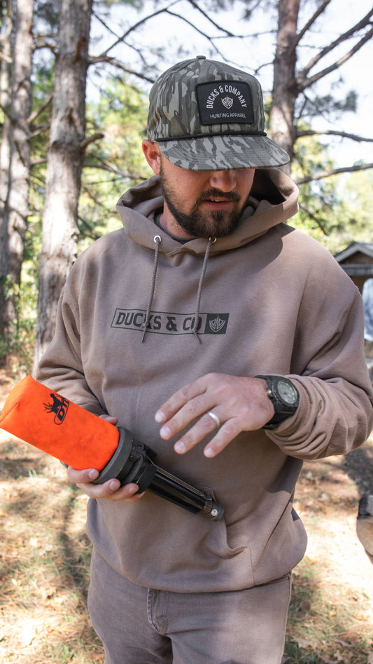 Box Logo Brown Hoodie