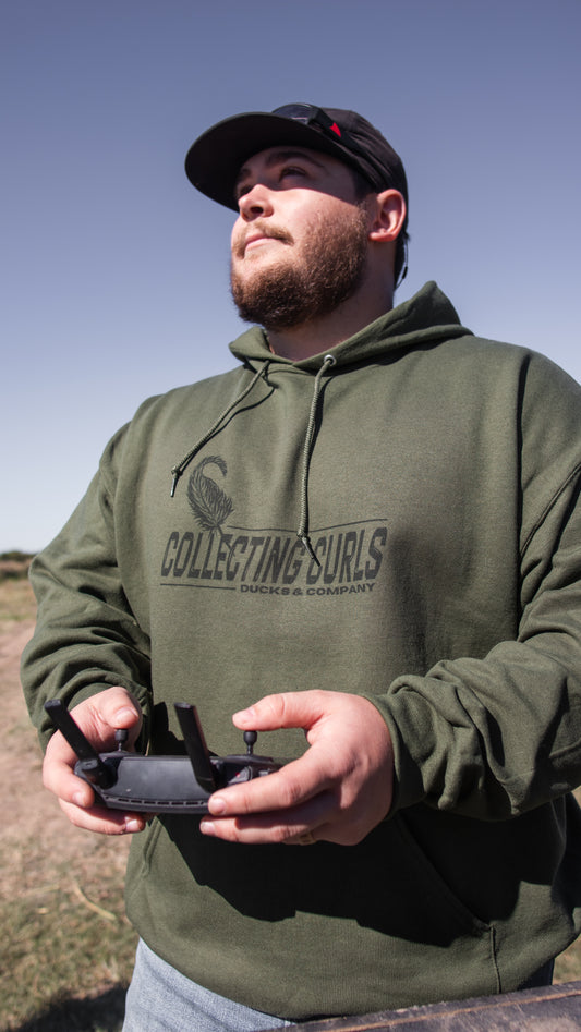 Collecting Curls Hoodie Green