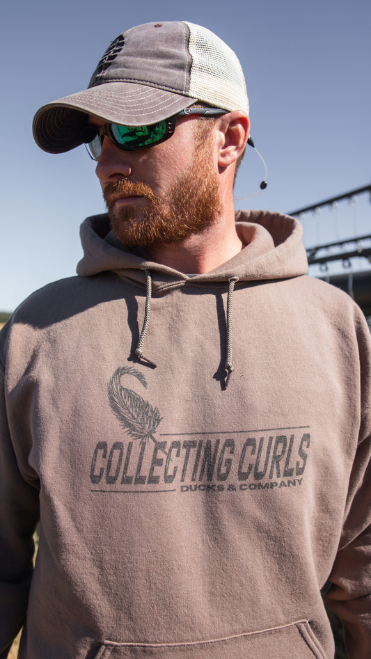 Collecting Curls Hoodie Brown
