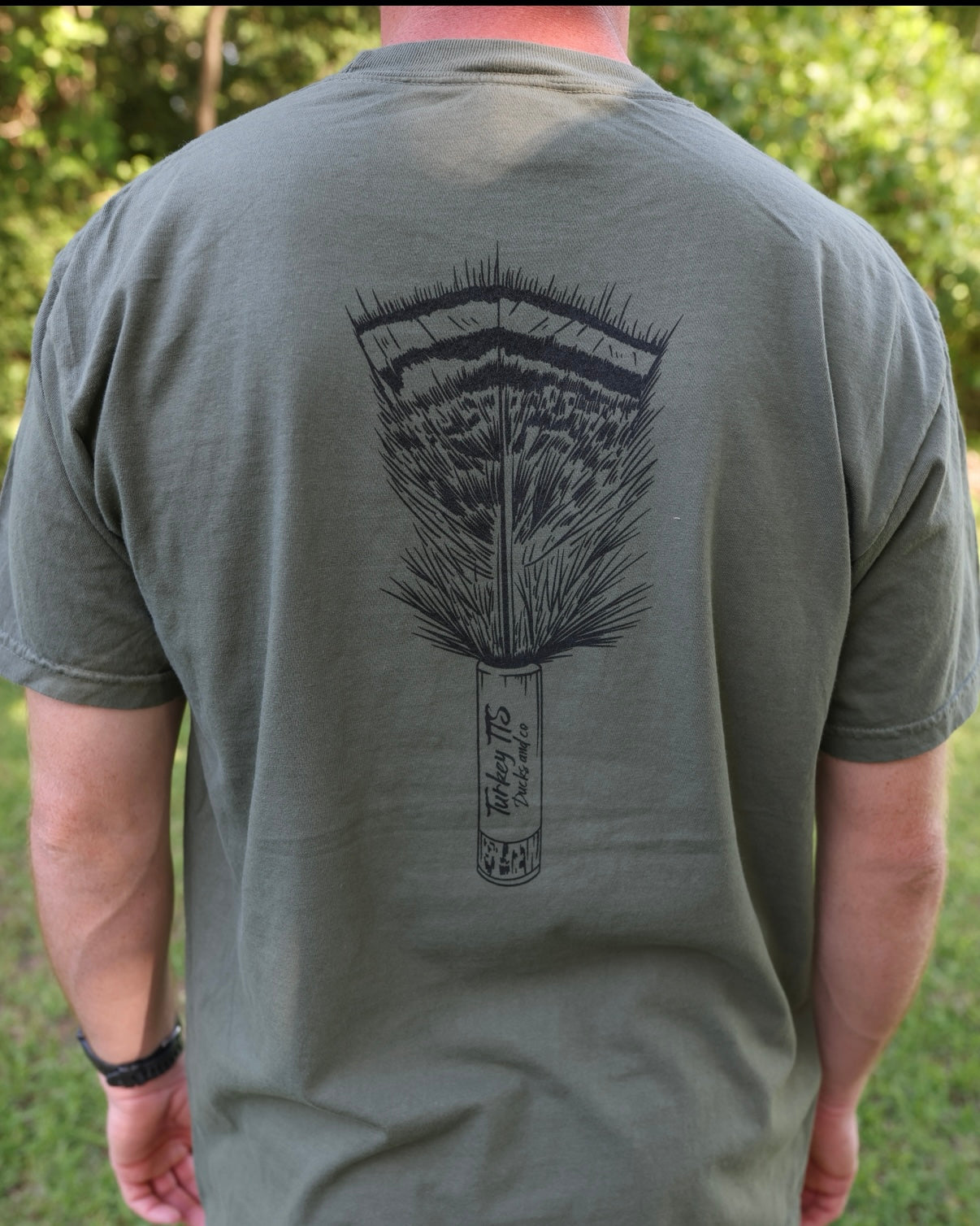 Feather Shell T-Shirt (Moss)